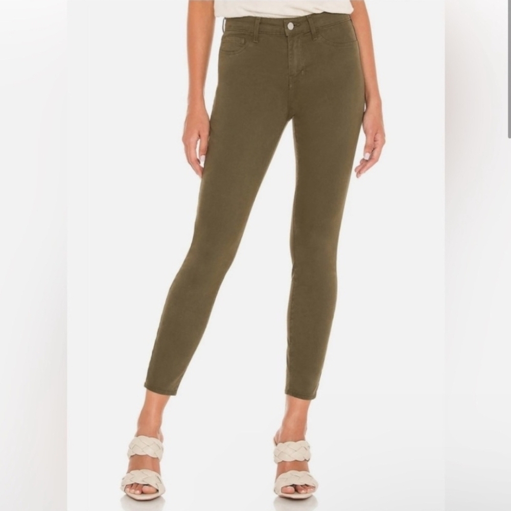 L'AGENCE Margot Skinny High Rise Ankle Jeans Olive Size 25  NWOT! Sample